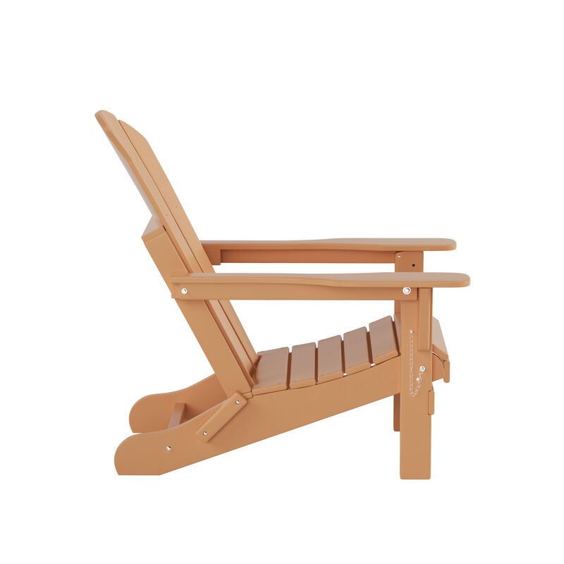 WestinTrends Outdoor Patio Adirondack Chair with Side Table