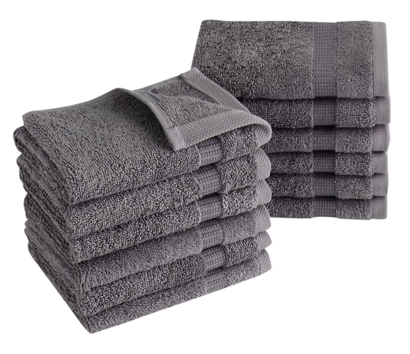 Royal Turkish Towels Villa Collection 12PC Washcloth Set