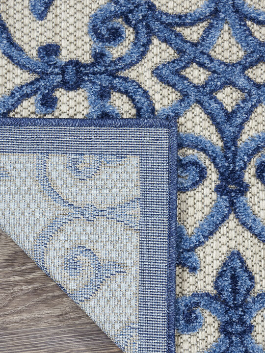 Aloha ALH21 Gray/Blue 2'3" x 10' Rug
