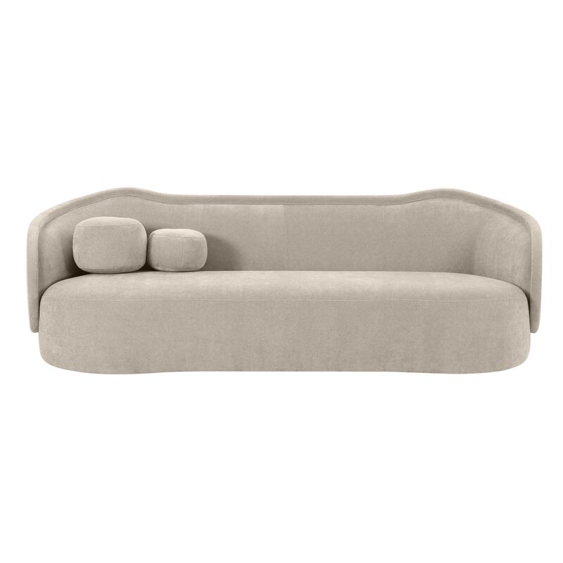 Circe Mauve Textured Velvet Sofa