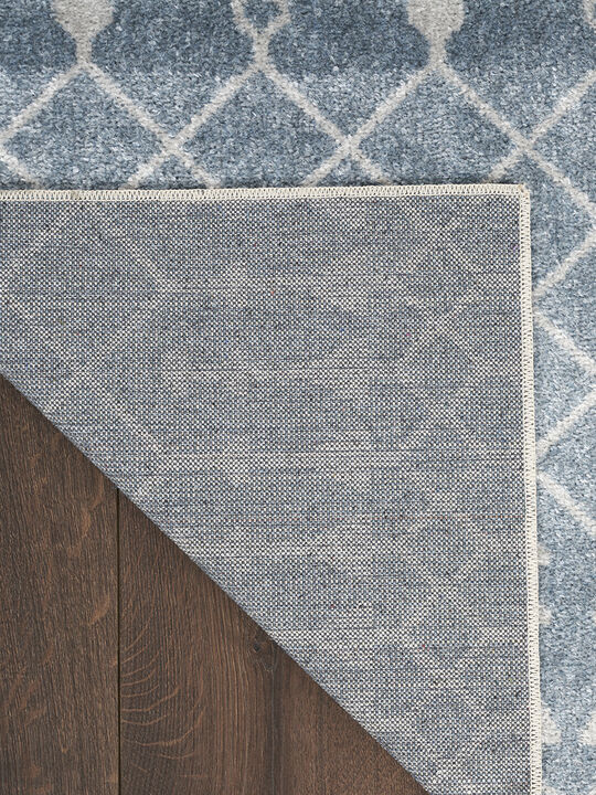 Astra Machine Washable ASW10 Blue 4' x 6' Rug