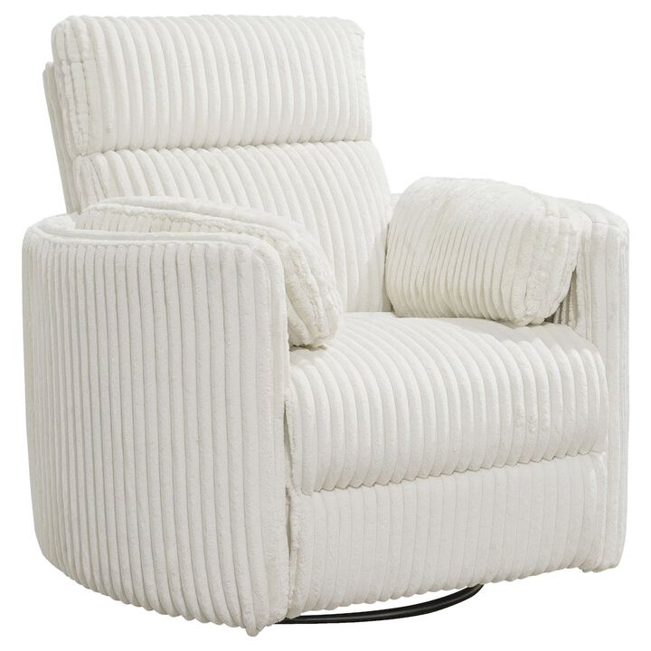 Parker Living Mega Ivory Power Swivel Glider Recliner Two Pack