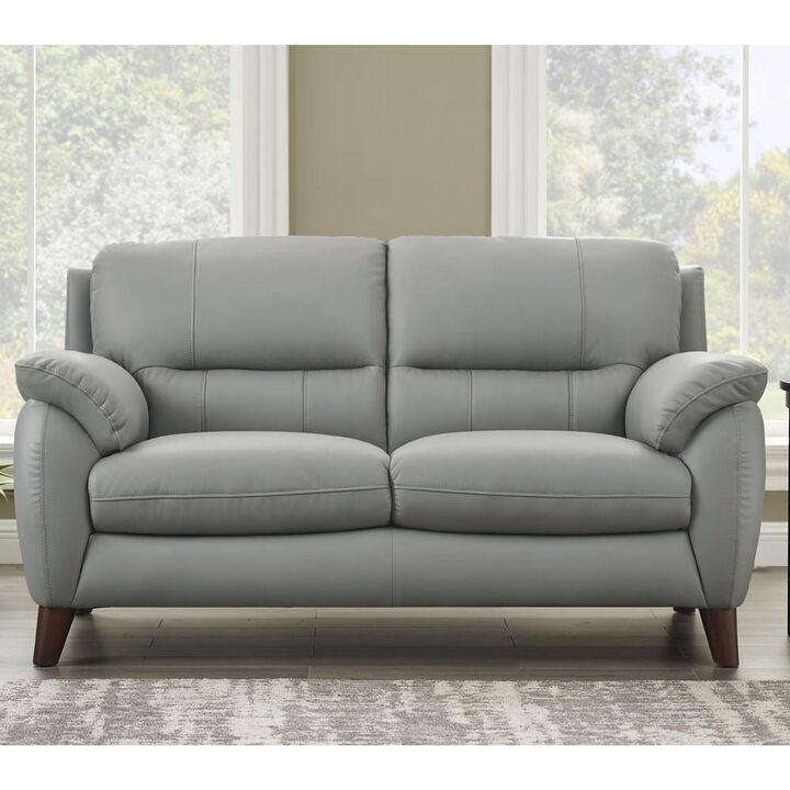 Lara Top Grain Leather Loveseat