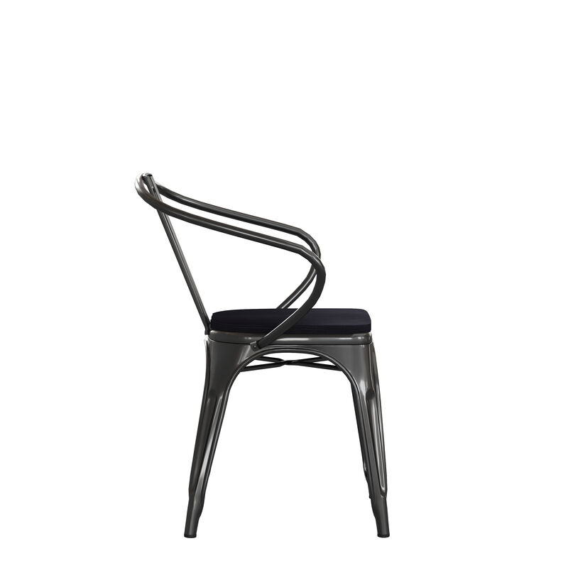 Metal Colorful Restaurant Chairs