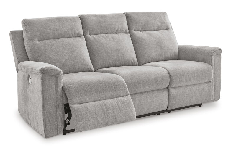 Barnsana Power Reclining Sofa in Ash