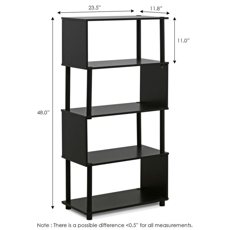 Furinno 5-Tier Flexi Rack, Espresso