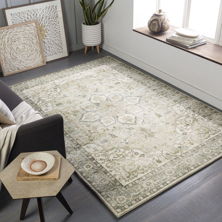 Erin ERN-2310 7'6' x 9'6' Green Rug