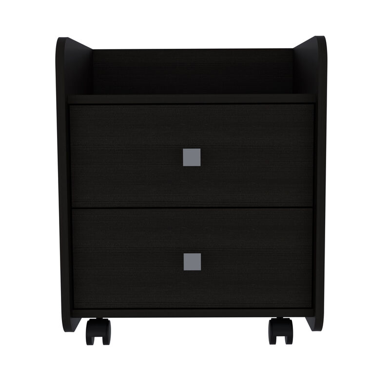 Streamdale Lakewood 1-Shelf 2-Drawer Nightstand Wengue