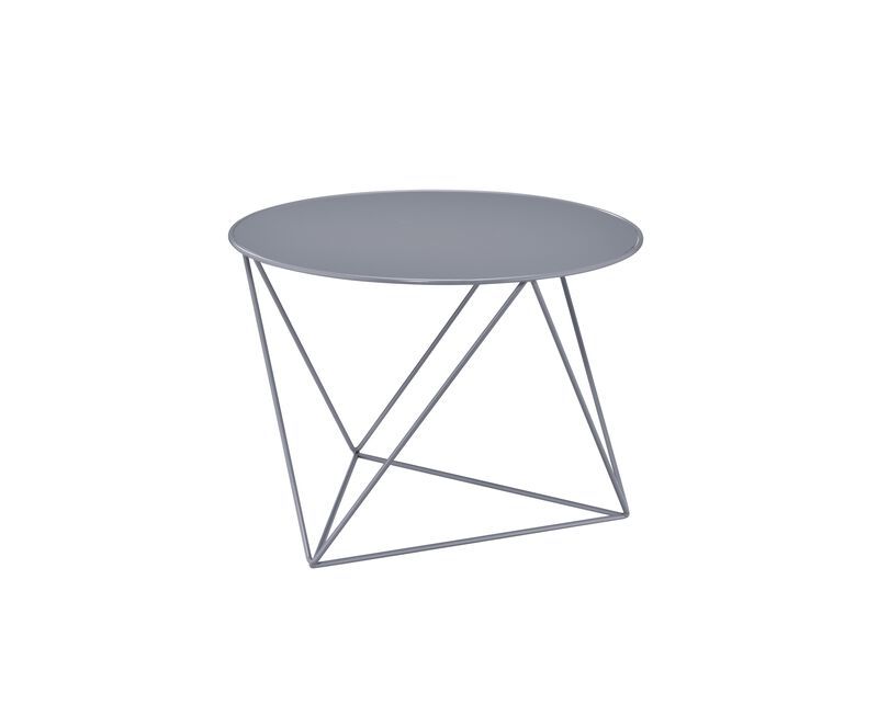 ACME Epidia Accent Table, Gray Finish