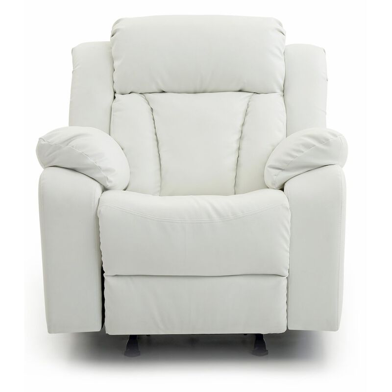 Glory Furniture Daria Rocker Recliner in White Color