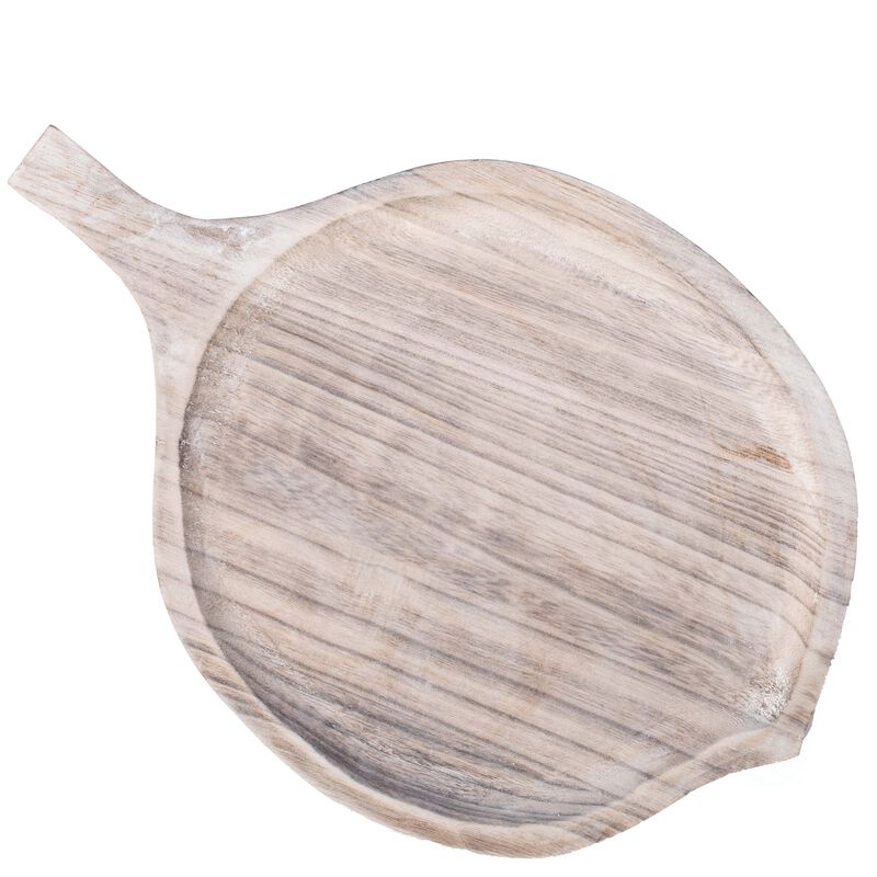 Wooden Leaf Shape Serving Tray Display Platter