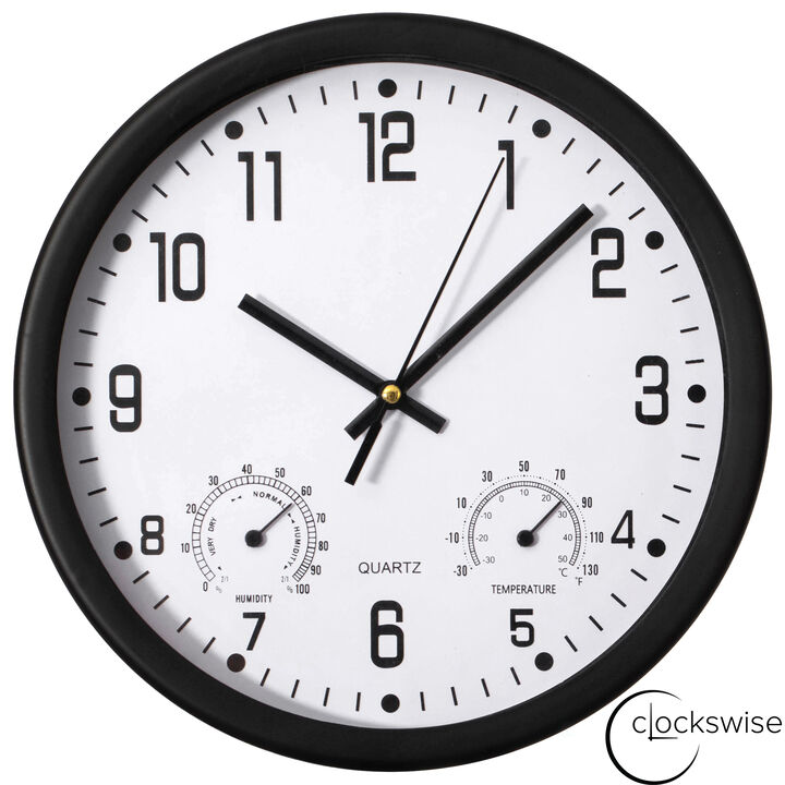 Clockswise 10-inch Non-Ticking Quartz Wall Clock Clockswise 10-inch Non-Ticking Quartz Wall Clock