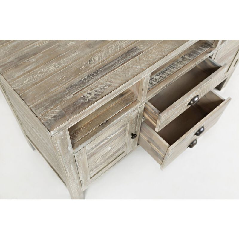 Jofran Artisan's Craft Rustic Farmhouse Distressed Acacia Media Console 50