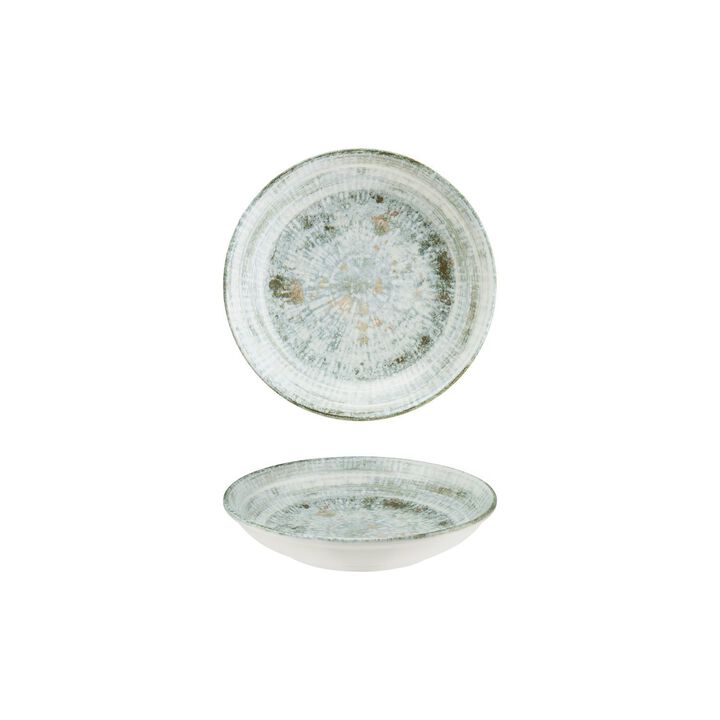 Odette dia.8" h:1.5" 17 oz. Round Decorated Porcelain Bowl (Set of 4)