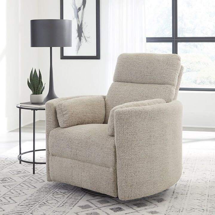 Parker Living Burlap Manual Swivel Recliner