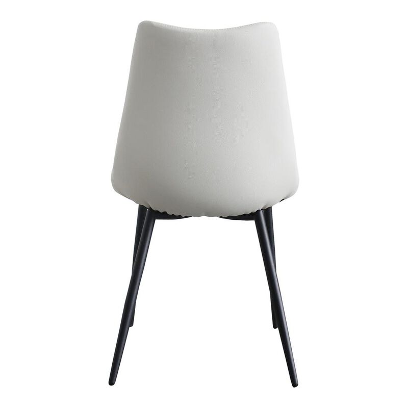 Moe's Home Collection Alibi Dining Chair Ivory-Set Of Two