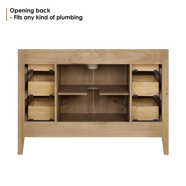 Altair Single Bathroom Cabinet Vanity without Top and Sink, no Mirror