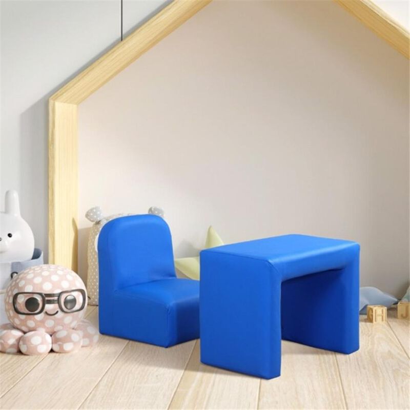 Multifunctional 2-in-1 Kids Sofa, Foldable Sofa Bed for Playroom & Bedroom