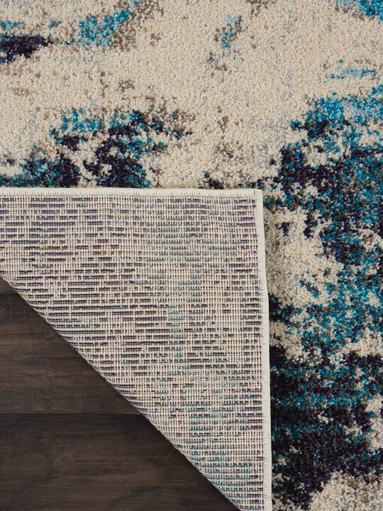 Celestial CES02 Ivory/Blue 3'11" x 5'11" Rug