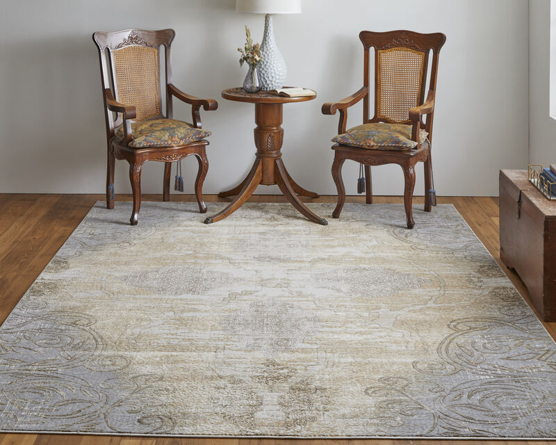 Celene 39L1F Silver/Tan/Gray 9' x 12' Rug
