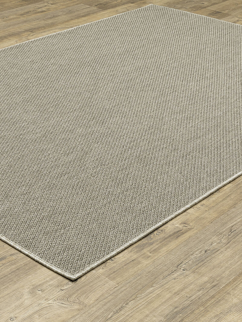 Caicos 3'3" x 5' Grey Rug