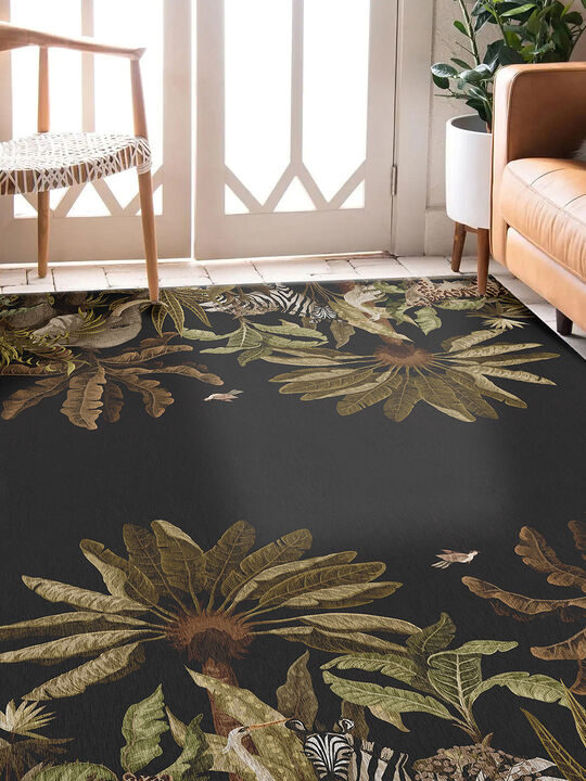 Tropics TC8 Black 3' x 5' Rug