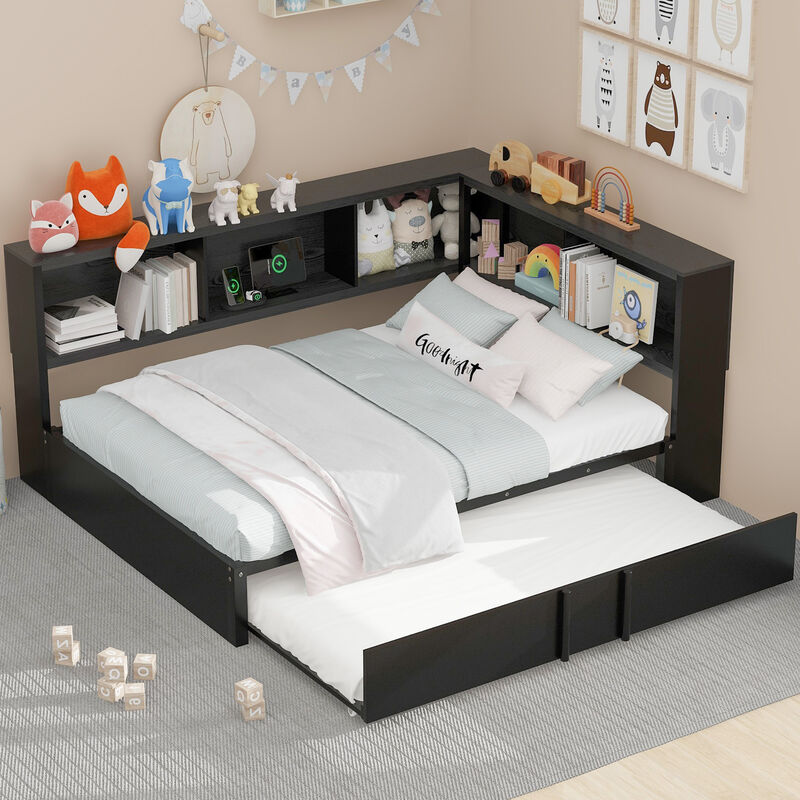 Merax Modern Daybed with Trundle