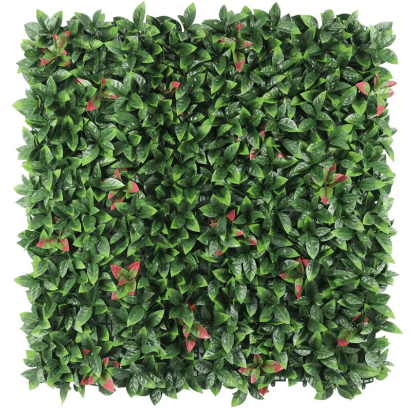 Artificial Photinia Hedge Panel Wall 40" x 40" 11SQ FT Commercial Grade UV Resistant