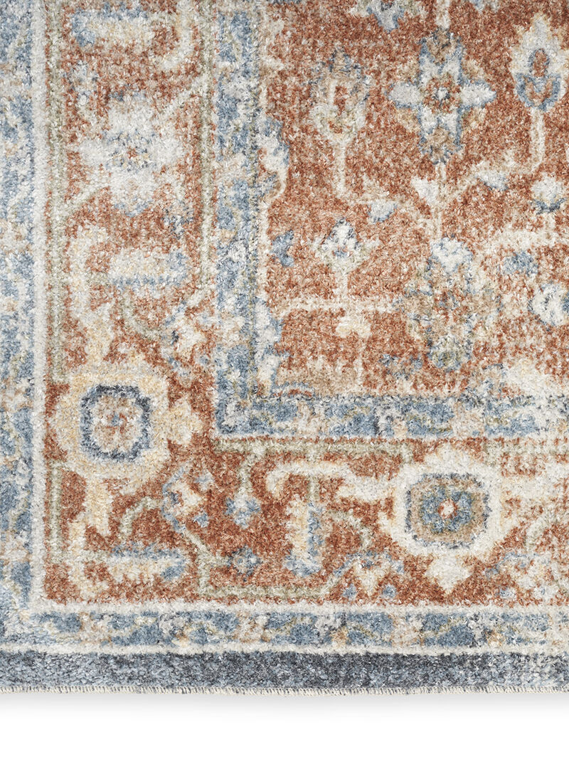 Astra Machine Washable ASW11 Denim/Multicolor 9' x 12' Rug