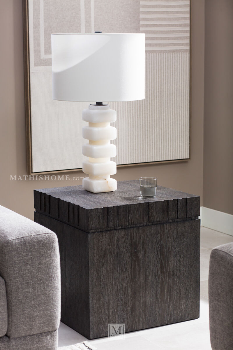 Square Alabaster Lamp