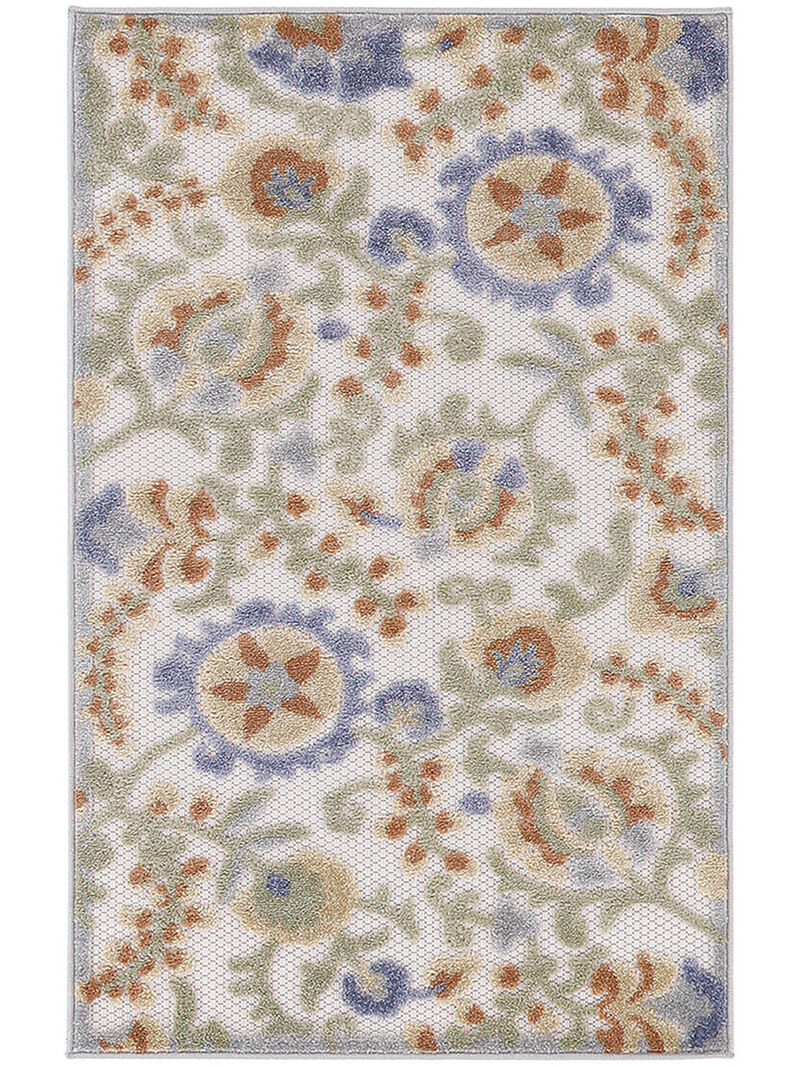 Aloha ALH17 Ivory/Blue 3'6" x 5'6" Rug