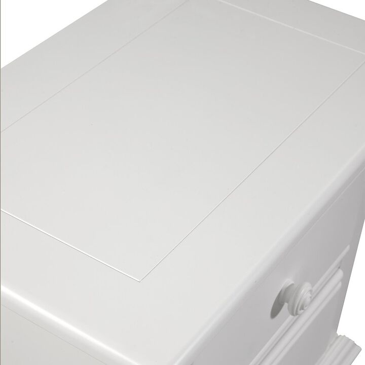 American Woodcrafters Cottage Traditions 2-Drawer Nightstand - White Cottage