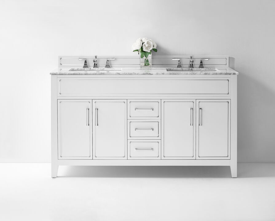 Aspen 60 in. Bath Vanity Set in White Aspen 60 in. Bath Vanity Set in White