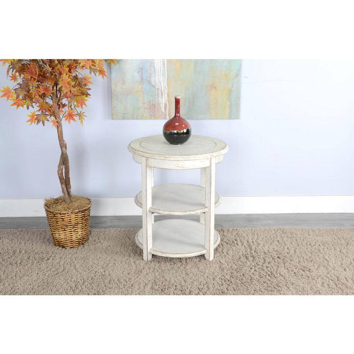 Sunny Designs White Sand Side Table