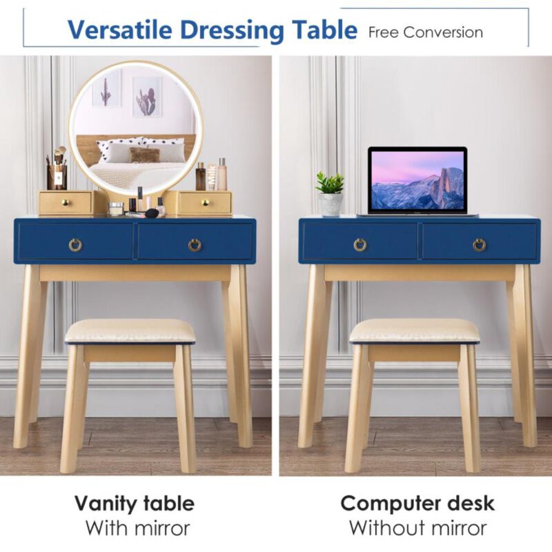 Hivvago Set 3 Makeup Vanity Table Color Lighting Jewelry Divider Dressing Table