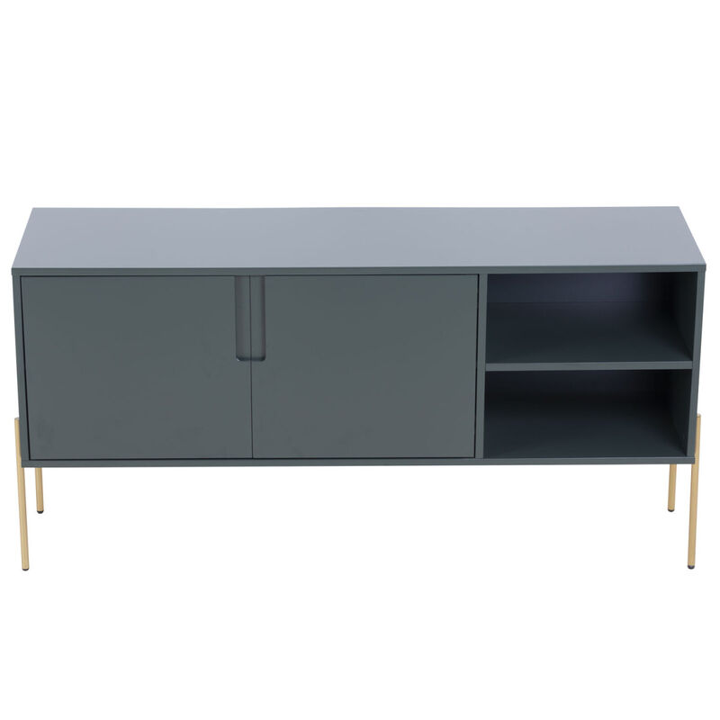 Combo Mid Century Sideboard Buffet Table Or TV Stand With Storage For Living Room Kitchen