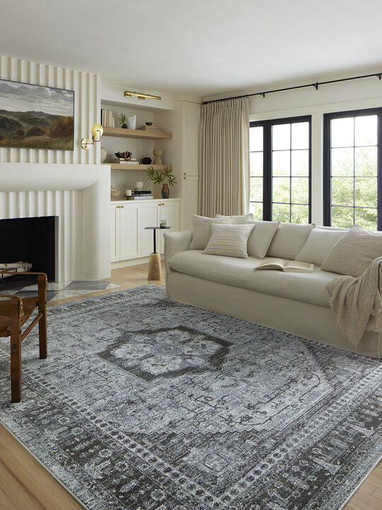 Odette ODT08 Sky/Charcoal 4' x 6' Rug