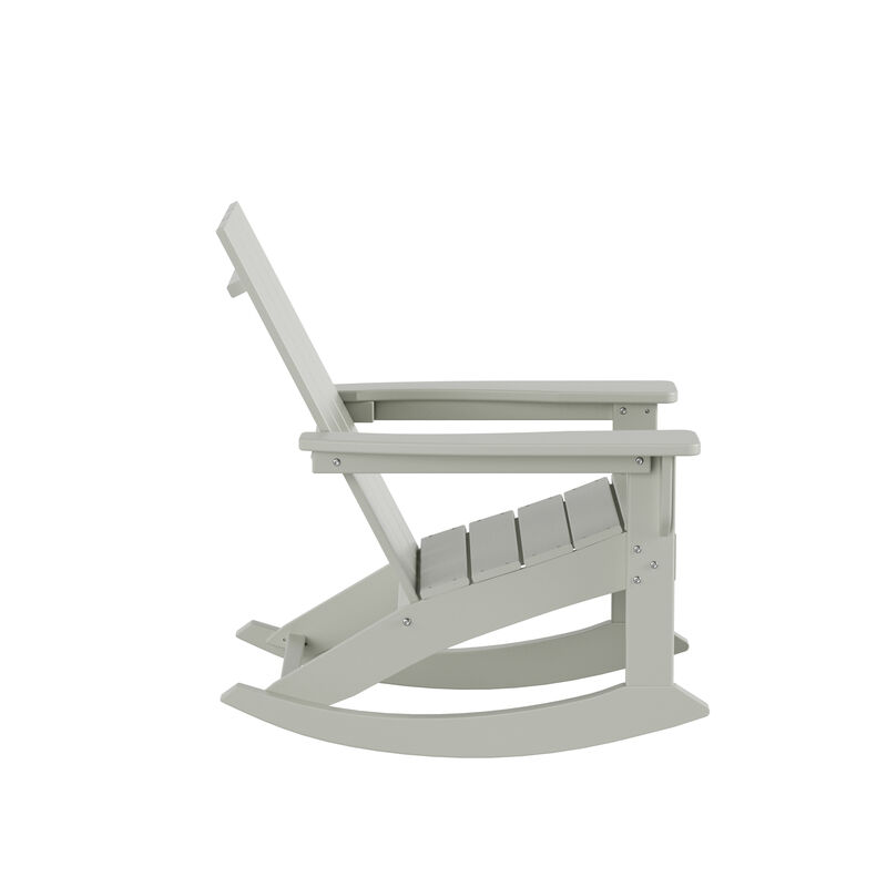 WestinTrends Modern Adirondack Outdoor Rocking Chair