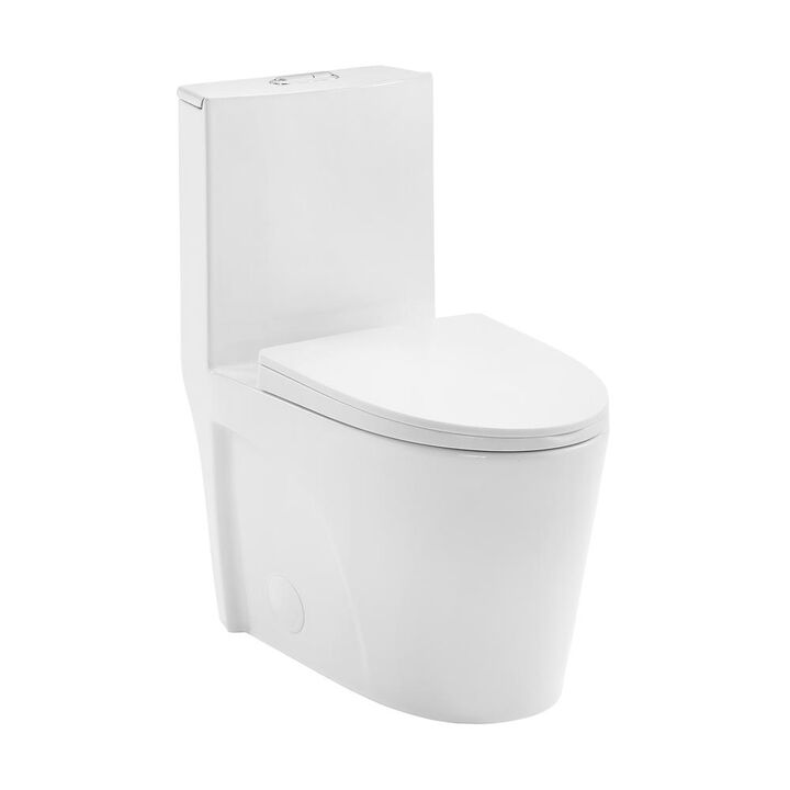 Swiss Madison St. Tropez One-Piece Elongated Toilet, 14 Rough-In 1.1/1.6 gpf