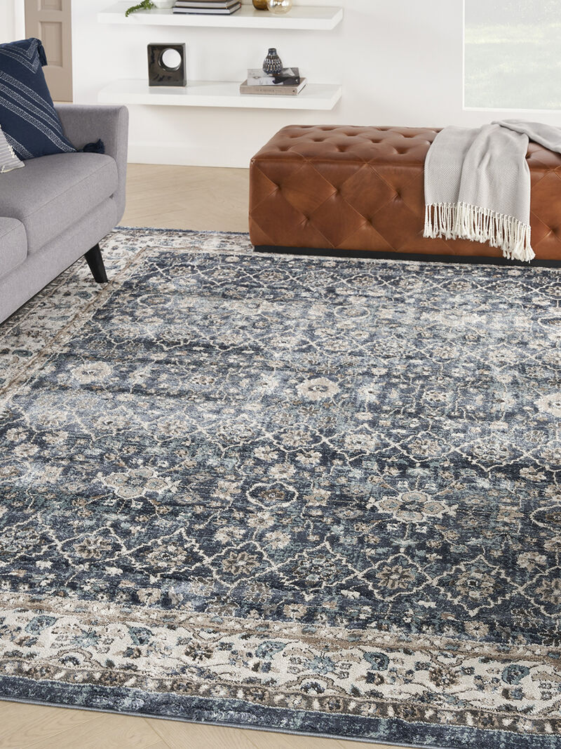 American Manor AMR01 Blue/Ivory 3'11" x 5'11" Rug