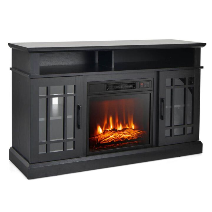 Hivvago 48 Inch Electric Fireplace TV Stand with Cabinets for TVs Up to 55 Inch Hivvago 48 Inch Electric Fireplace TV Stand with Cabinets for TVs Up to 55 Inch