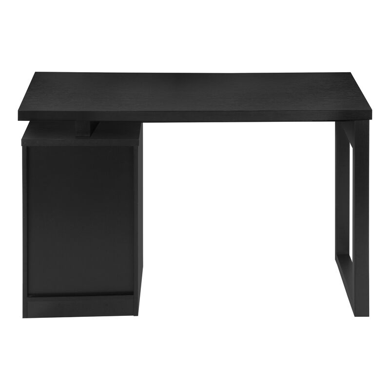 Monarch Specialties I 7691 Computer Desk, Home Office, Laptop, Left, Right Set-up, Storage Drawers, 48"L, Work, Laminate, Black, Contemporary, Modern