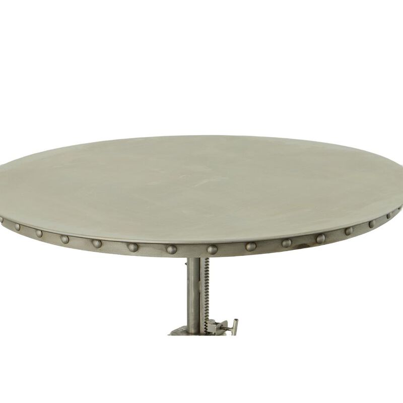 Carolina Living Mundra Adjustable Crank Table - Antique Nickel