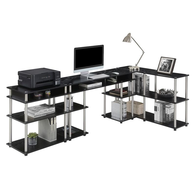 Convenience Concepts Designs2Go No Tools Desk, Printer Stand, and Console Table Set