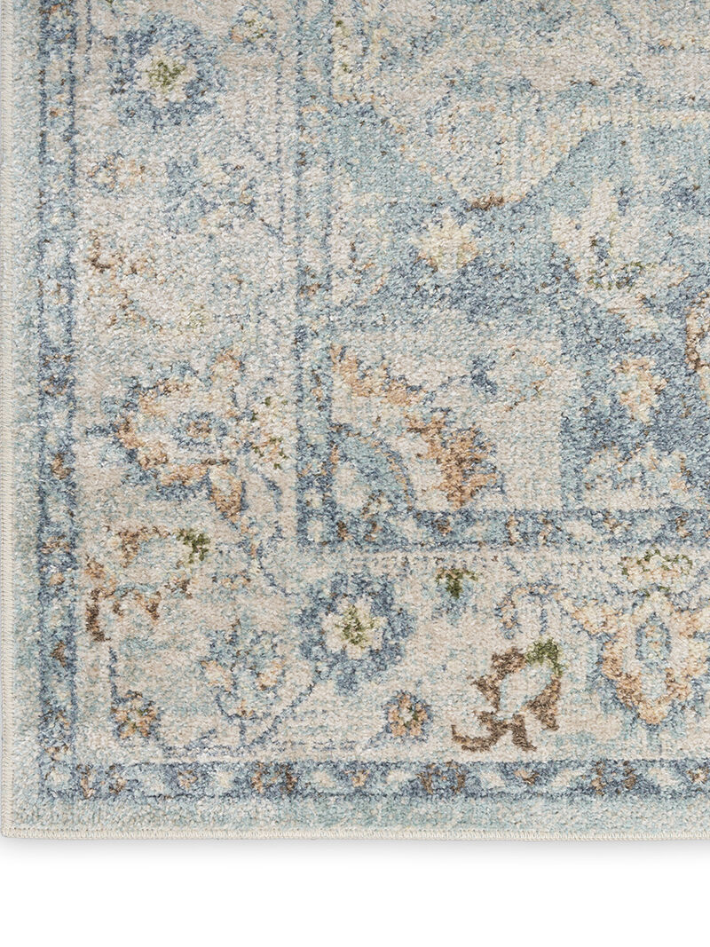 Astra Machine Washable ASW12 Light Blue 4' x 6' Rug
