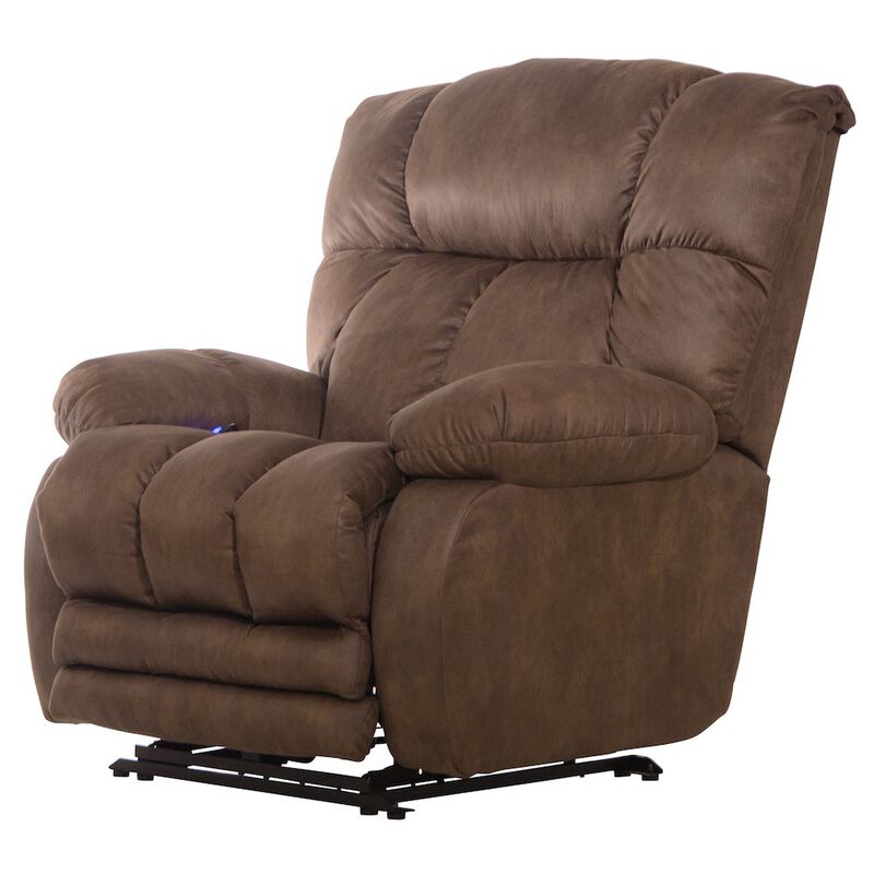 Catnapper Dawkins Oversized Power Lay Flat Recliner with Extra Extension Footrest