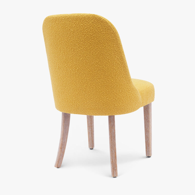 WestinTrends Mid-Century Modern Upholstered Boucle Dining Chair