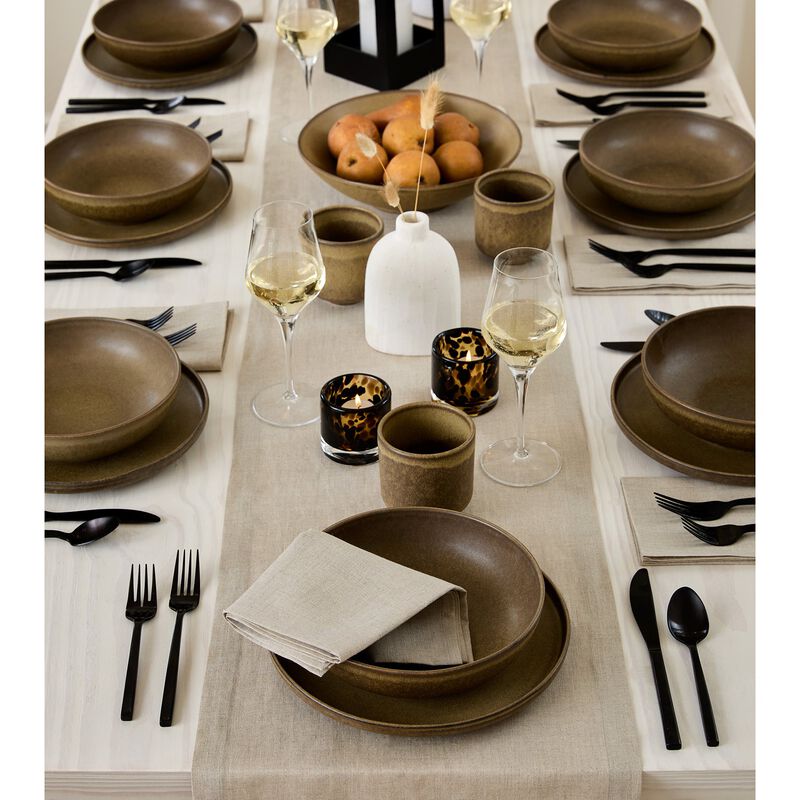 Solino Home 100% Pure Linen Table Runner | Fete for Valentine;s