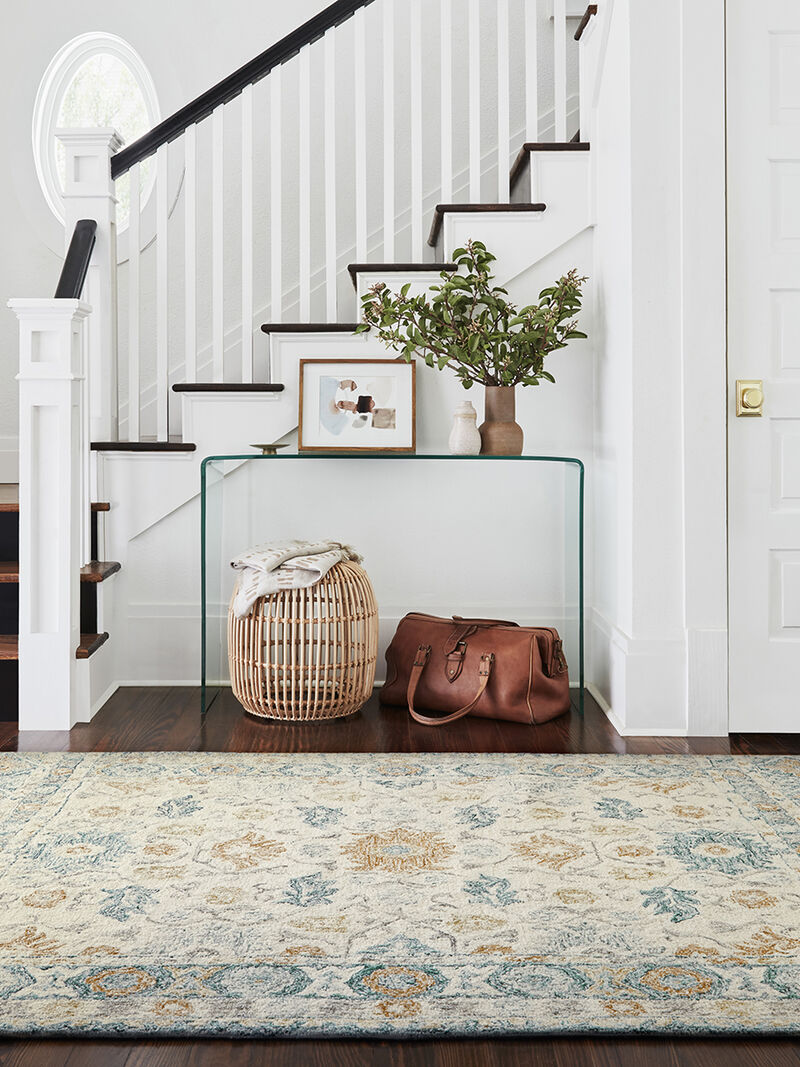 Norabel NOR01 Ivory/Multi 3'6" x 5'6" Rug