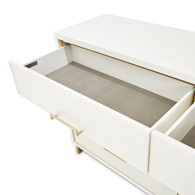 Michael Amini Palm Gate Dresser - Cloud White